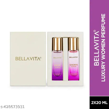 Bella Vita Luxury DATE+SENORITA Perfume Duo – A Perfect Gift Combo for Women (40ML | Pack of 2 x 20ML)