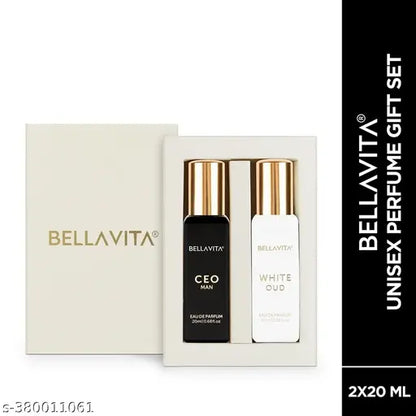 Bella Vita Luxury CEO Man + White Oud Unisex Perfume Gift Pack – 20ML Each (Pack of 2)