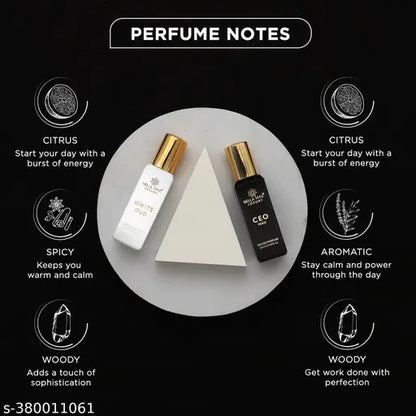 Bella Vita Luxury CEO Man + White Oud Unisex Perfume Gift Pack – 20ML Each (Pack of 2)