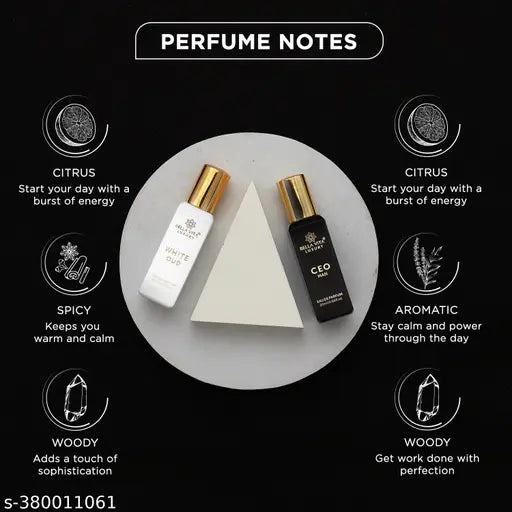 Bella Vita Luxury CEO Man + White Oud Unisex Perfume Gift Pack – 20ML Each (Pack of 2)