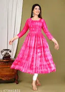 Anarkali Tie Dye Printed Kurti